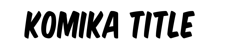 Komika Title cкачати шрифт безкоштовно
